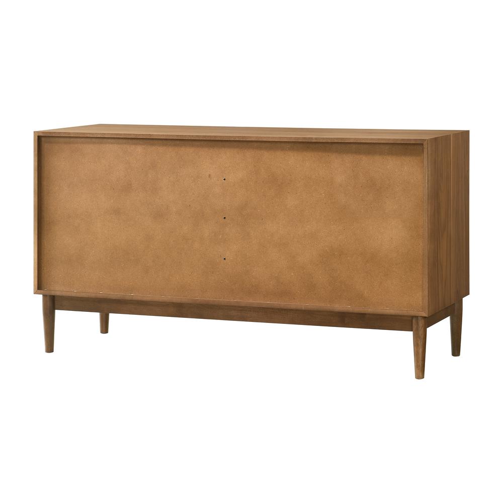 Artemio 6 Drawer Wood Dresser in Walnut Finish. Picture 4