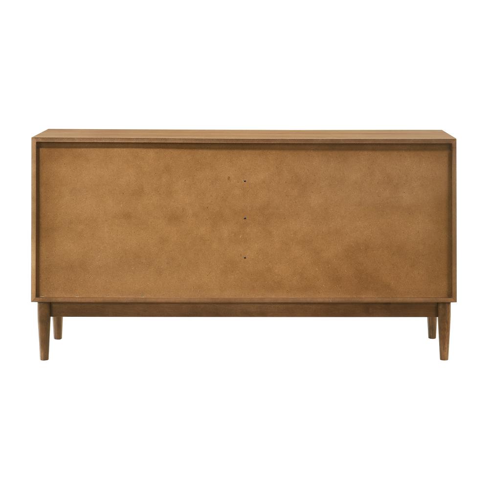 Artemio 6 Drawer Wood Dresser in Walnut Finish. Picture 5