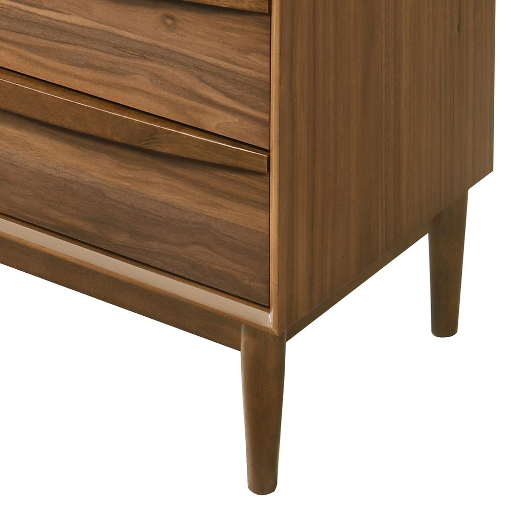 Artemio 6 Drawer Wood Dresser in Walnut Finish. Picture 9