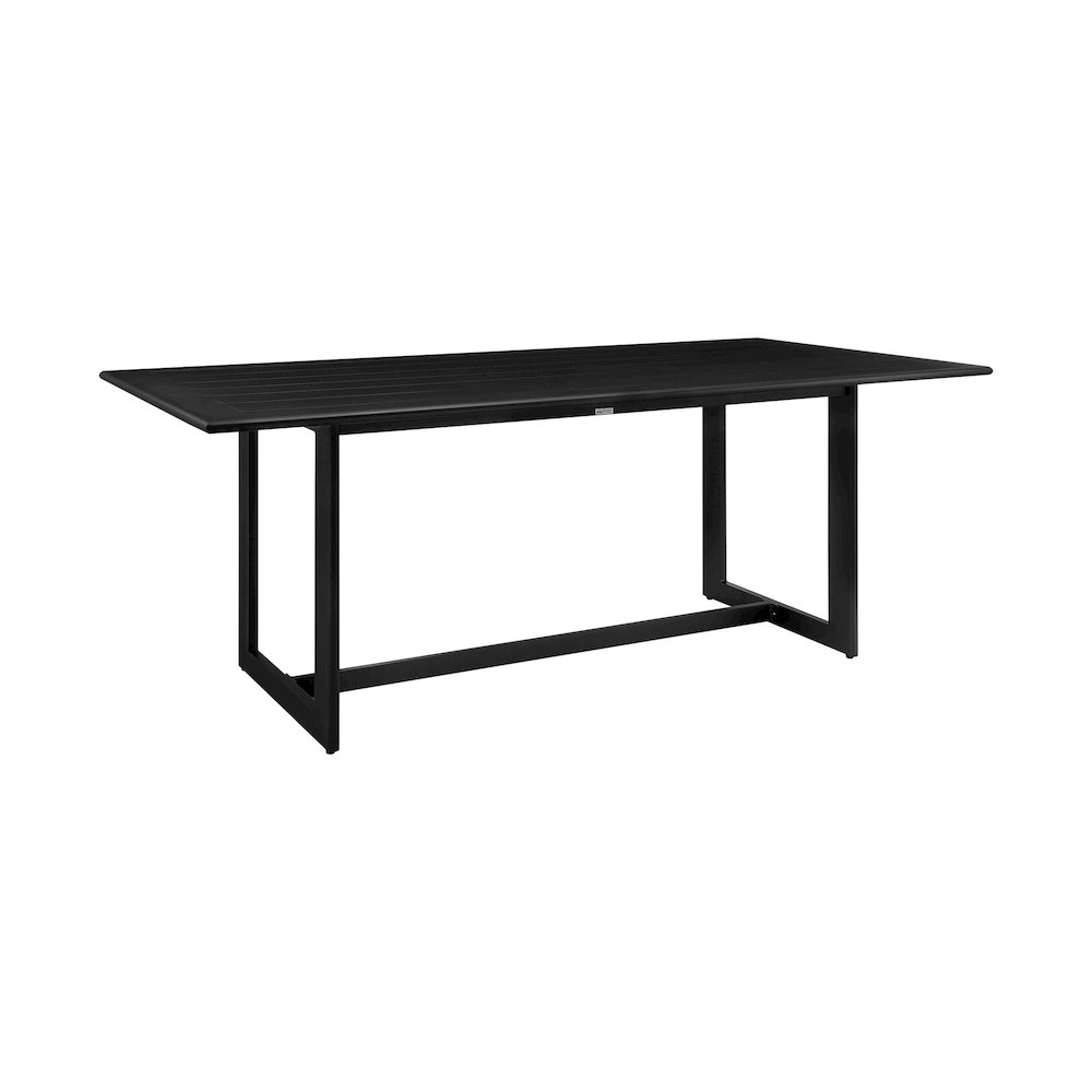 Cayman Outdoor Patio Dining Table in Aluminum. Picture 2