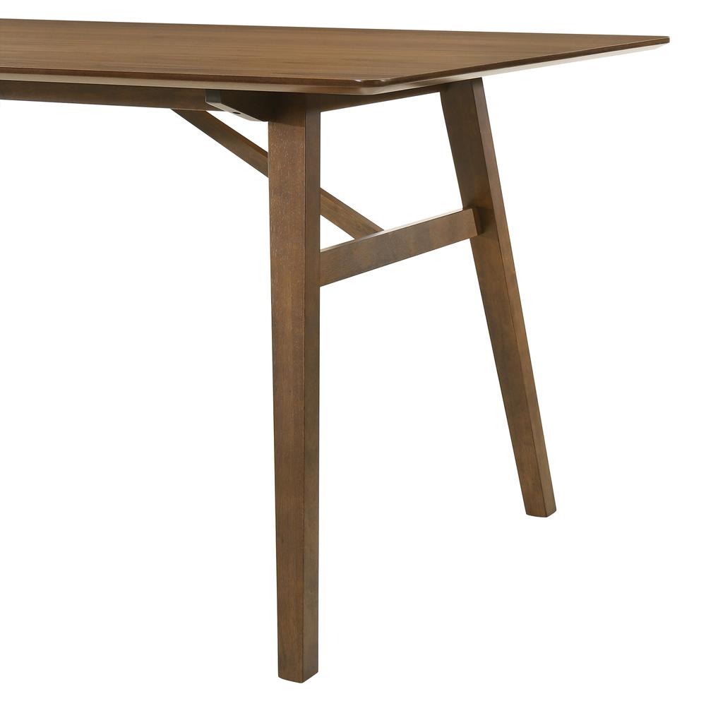 Channell Wood Dining Table in Walnut Finish. Picture 5
