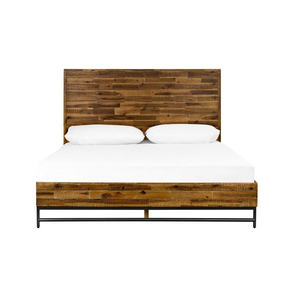 Cusco Rustic Acacia Platform Queen Bed. Picture 2