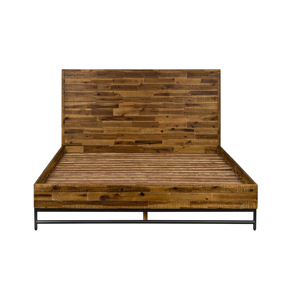 Cusco Rustic Acacia Platform Queen Bed. Picture 5