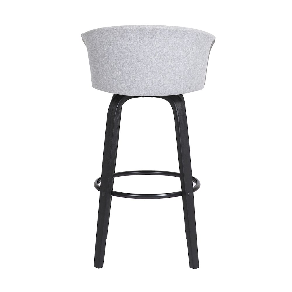 Diana Upholstered Wood Swivel Bar or Counter Stool. Picture 5