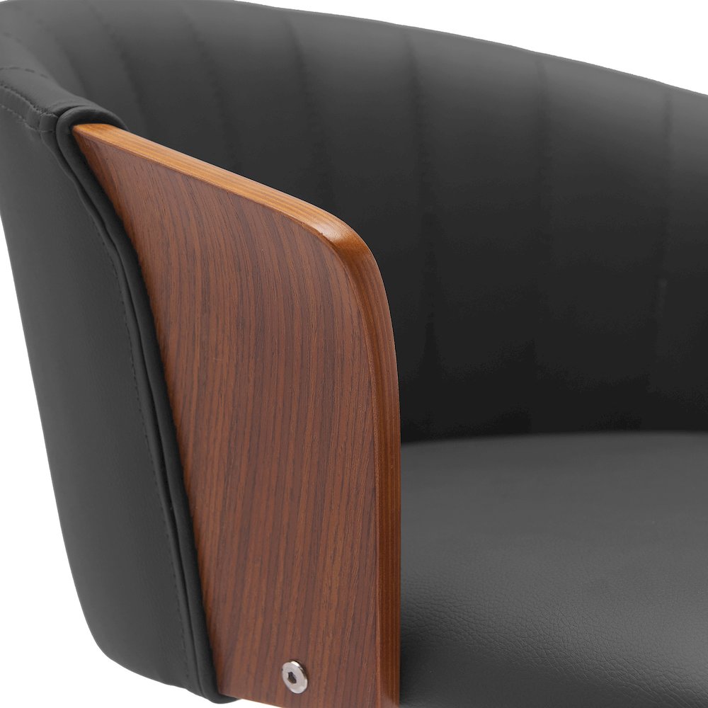 Diana Upholstered Wood Swivel Bar or Counter Stool. Picture 6