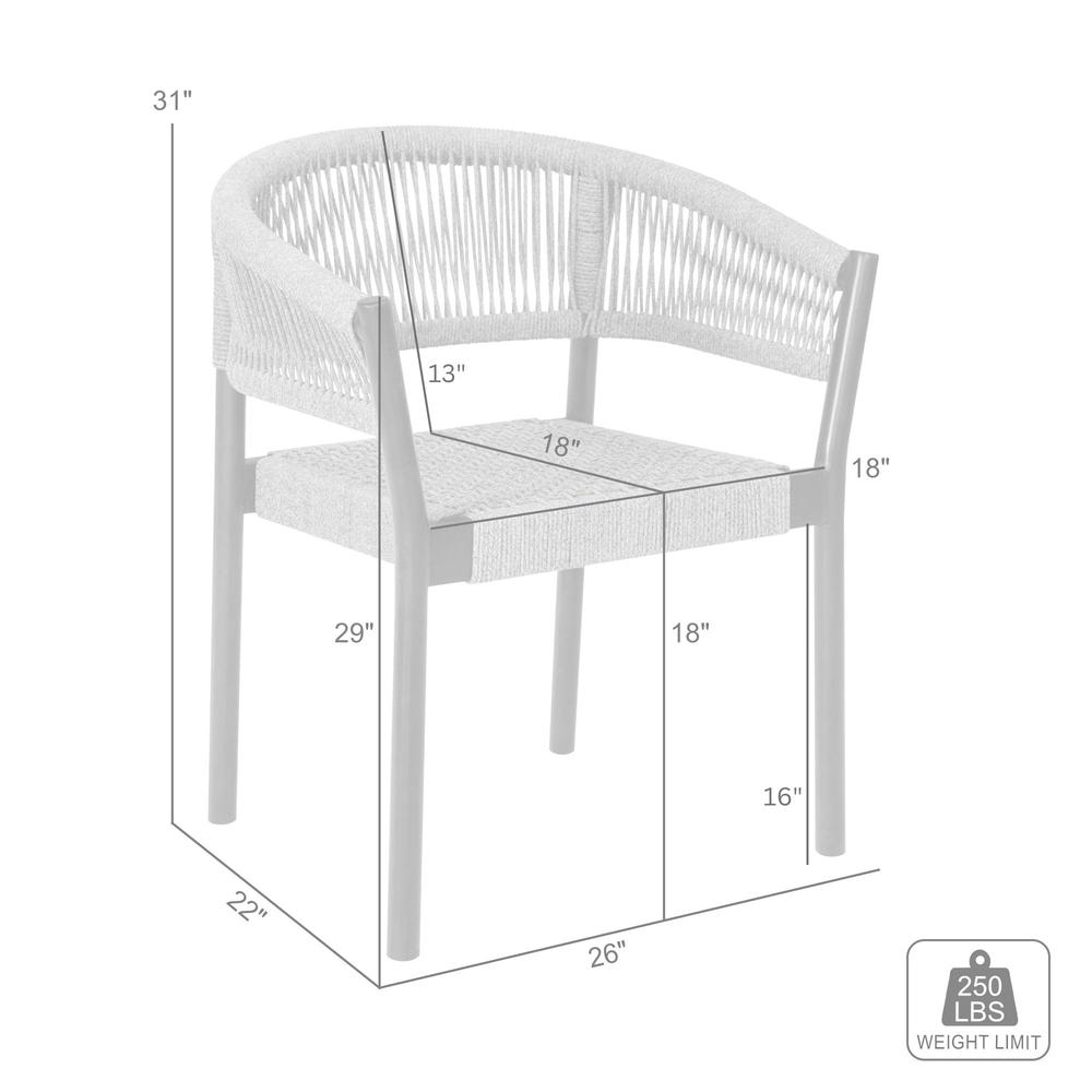 Doris Outdoor Patio Dining Chair in Dark Eucalyptus Wood - Set of 2. Picture 12