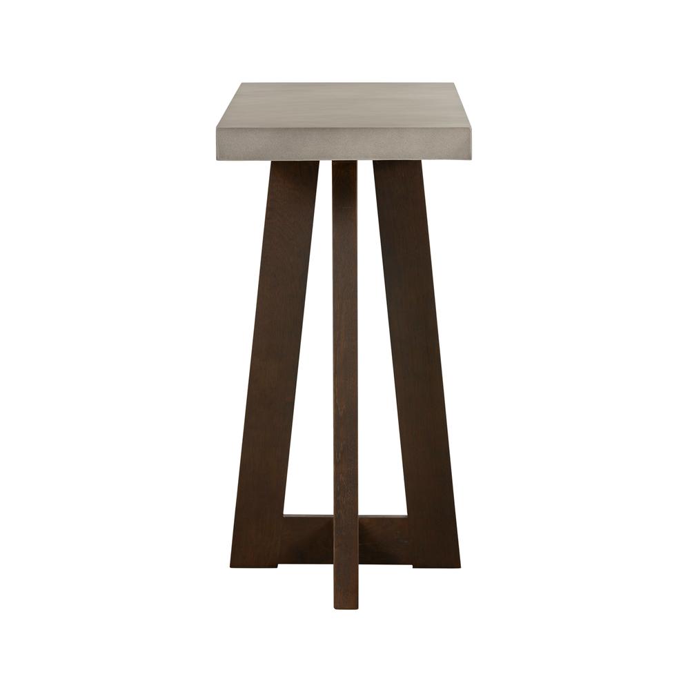 Elodie Grey Concrete and Dark Grey Oak Rectangle Console Table. Picture 3