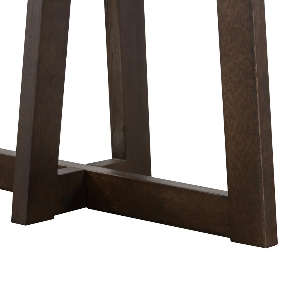 Elodie Grey Concrete and Dark Grey Oak Rectangle Console Table. Picture 6
