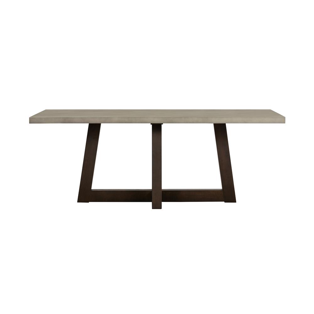Elodie Grey Concrete and Dark Grey Oak Rectangle Dining Table. Picture 2