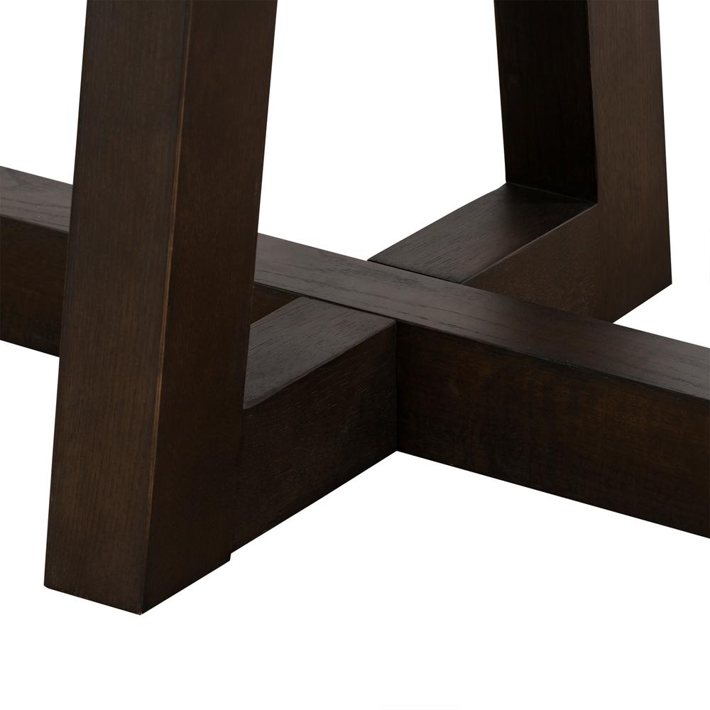 Elodie Grey Concrete and Dark Grey Oak Rectangle Dining Table. Picture 6