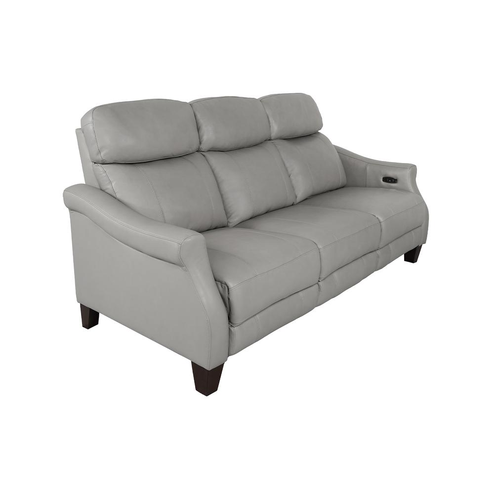 Felicity 84" Zero Gravity Power Reclining Sofa in Silver Leather. Picture 2