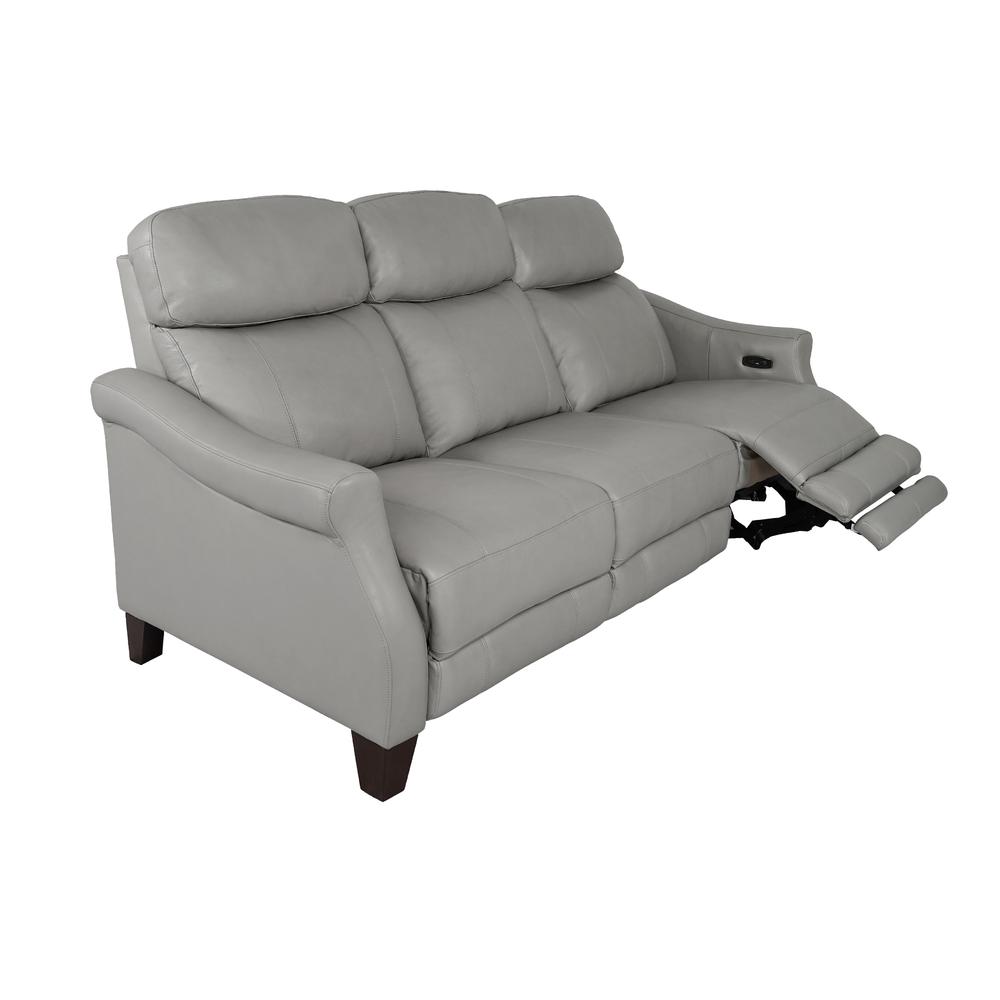 Felicity 84" Zero Gravity Power Reclining Sofa in Silver Leather. Picture 3