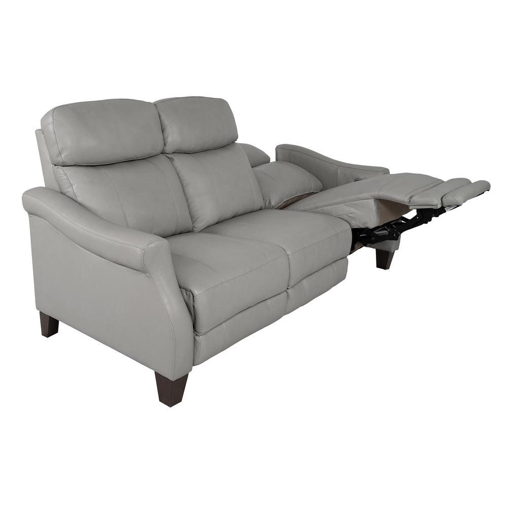 Felicity 84" Zero Gravity Power Reclining Sofa in Silver Leather. Picture 4