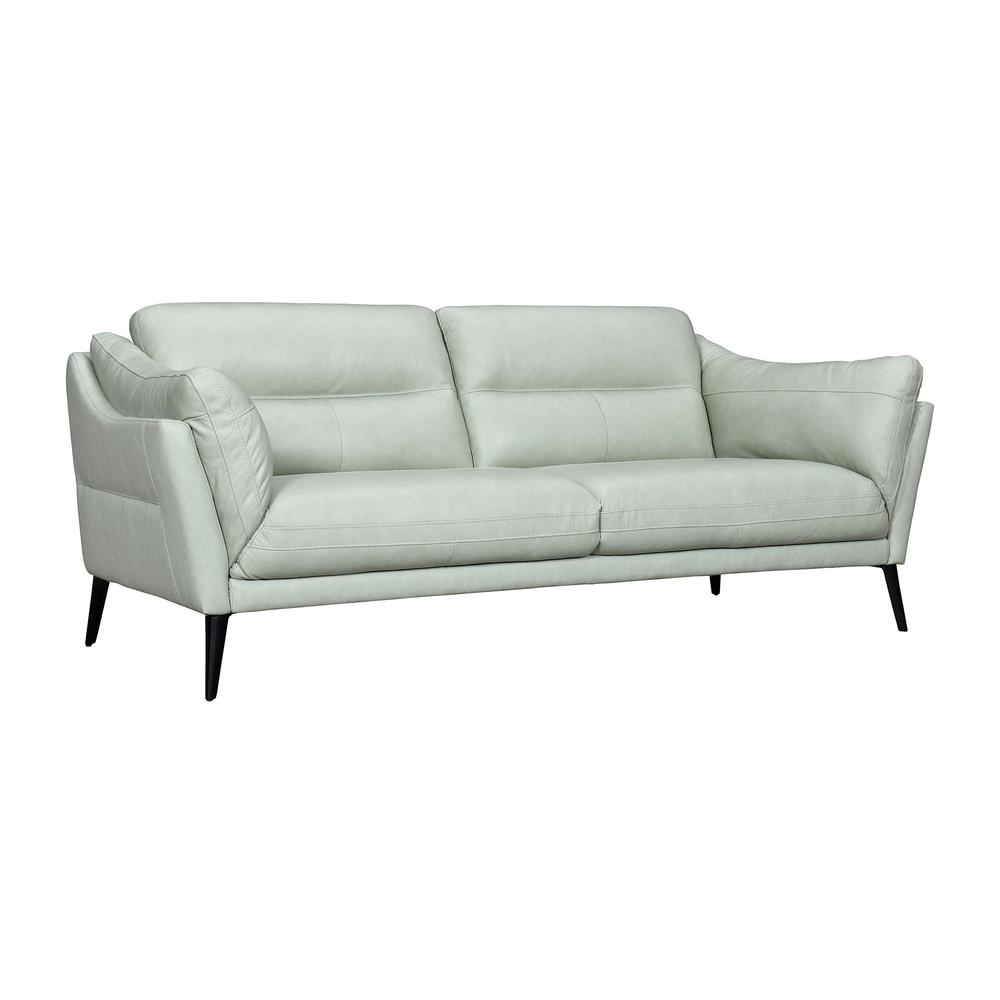Franz Mint Leather Sofa. Picture 2