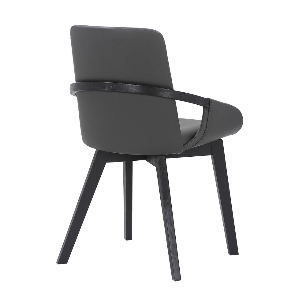 Greisen Modern Wood Dining Room Chair, BLACK. Picture 3