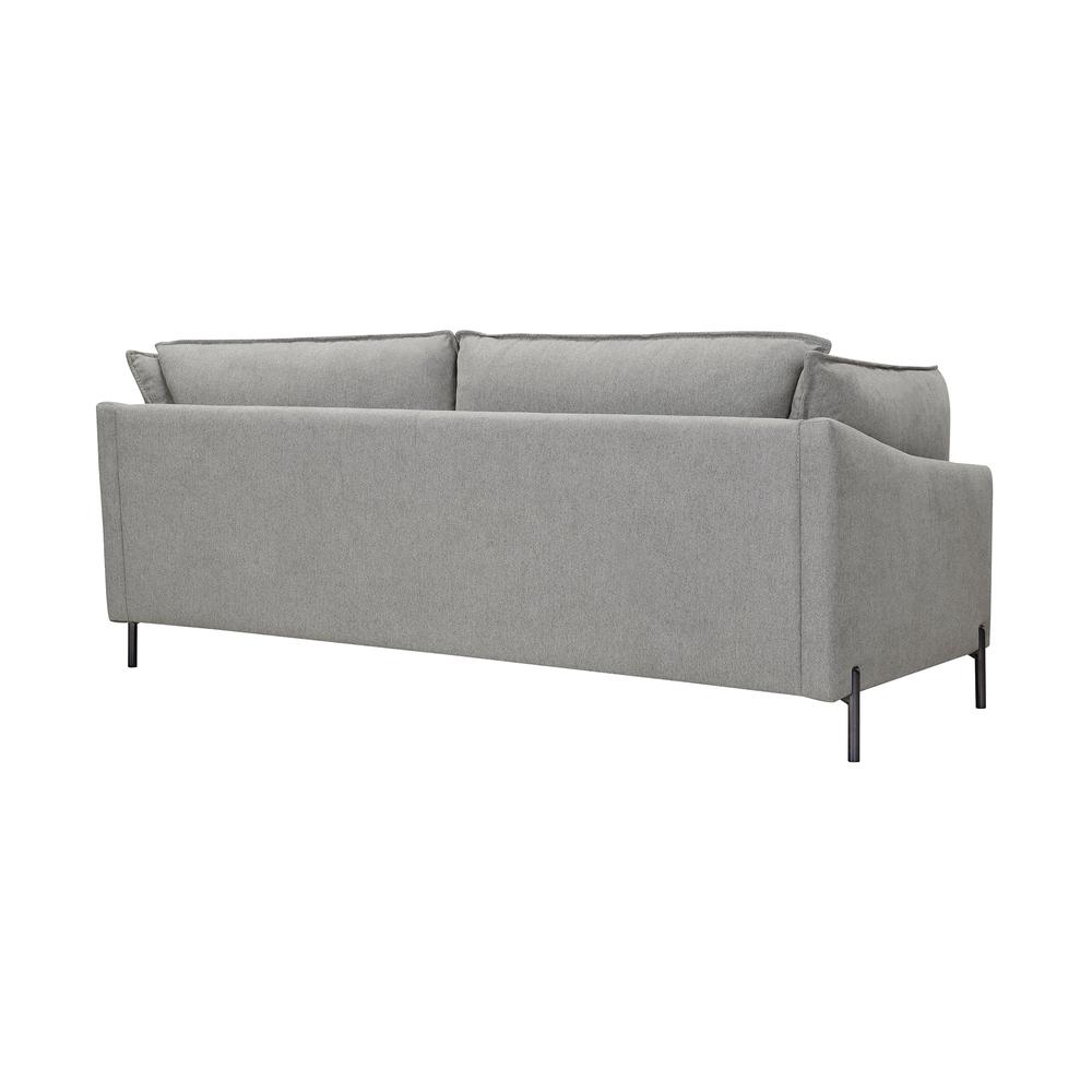 Juliett 80" Modern Power Reclining Sofa, Grey Pebble. Picture 3