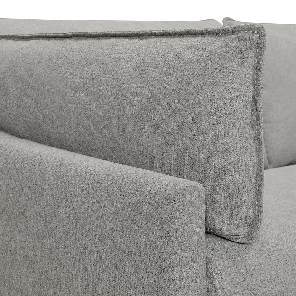 Juliett 80" Modern Power Reclining Sofa, Grey Pebble. Picture 4