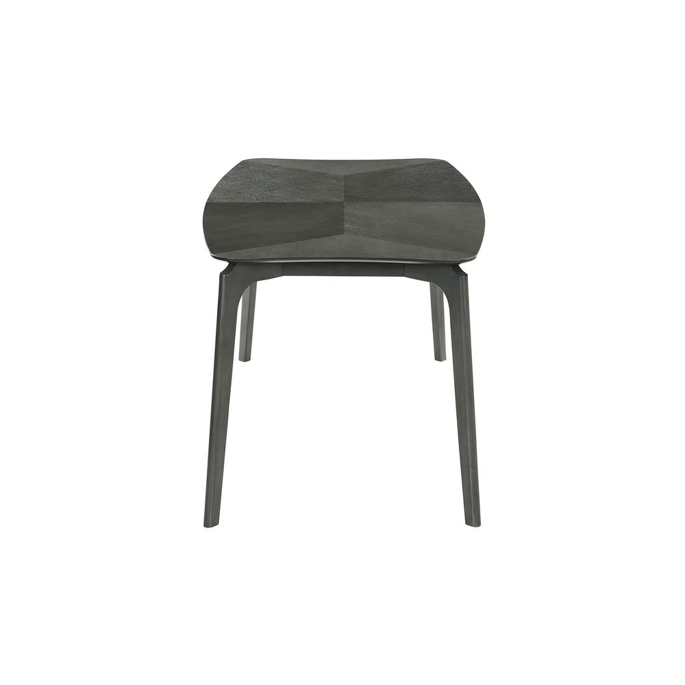 Kalia Wood Dining Table in Gray Finish. Picture 3