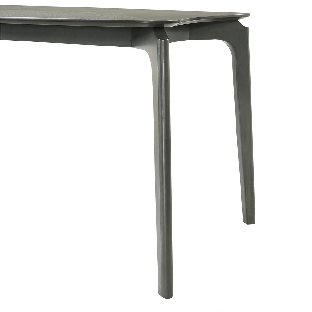 Kalia Wood Dining Table in Gray Finish. Picture 5