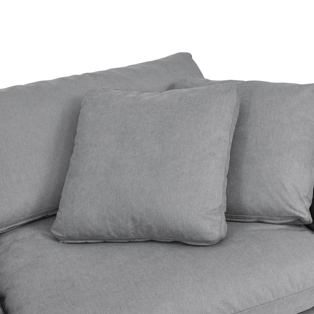 Liberty 96.5" Upholstered Sofa in Slate Gray. Picture 4