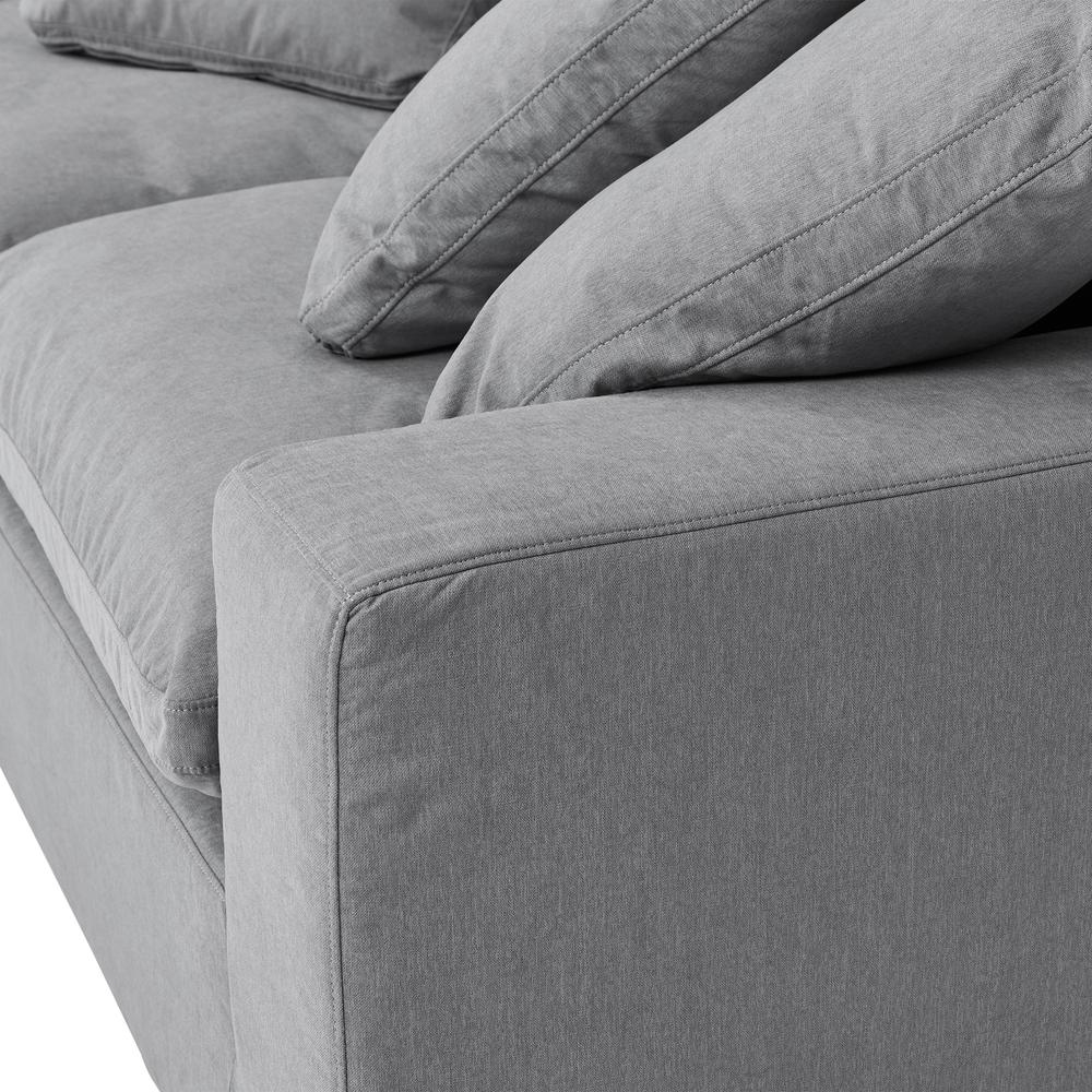 Liberty 96.5" Upholstered Sofa in Slate Gray. Picture 5