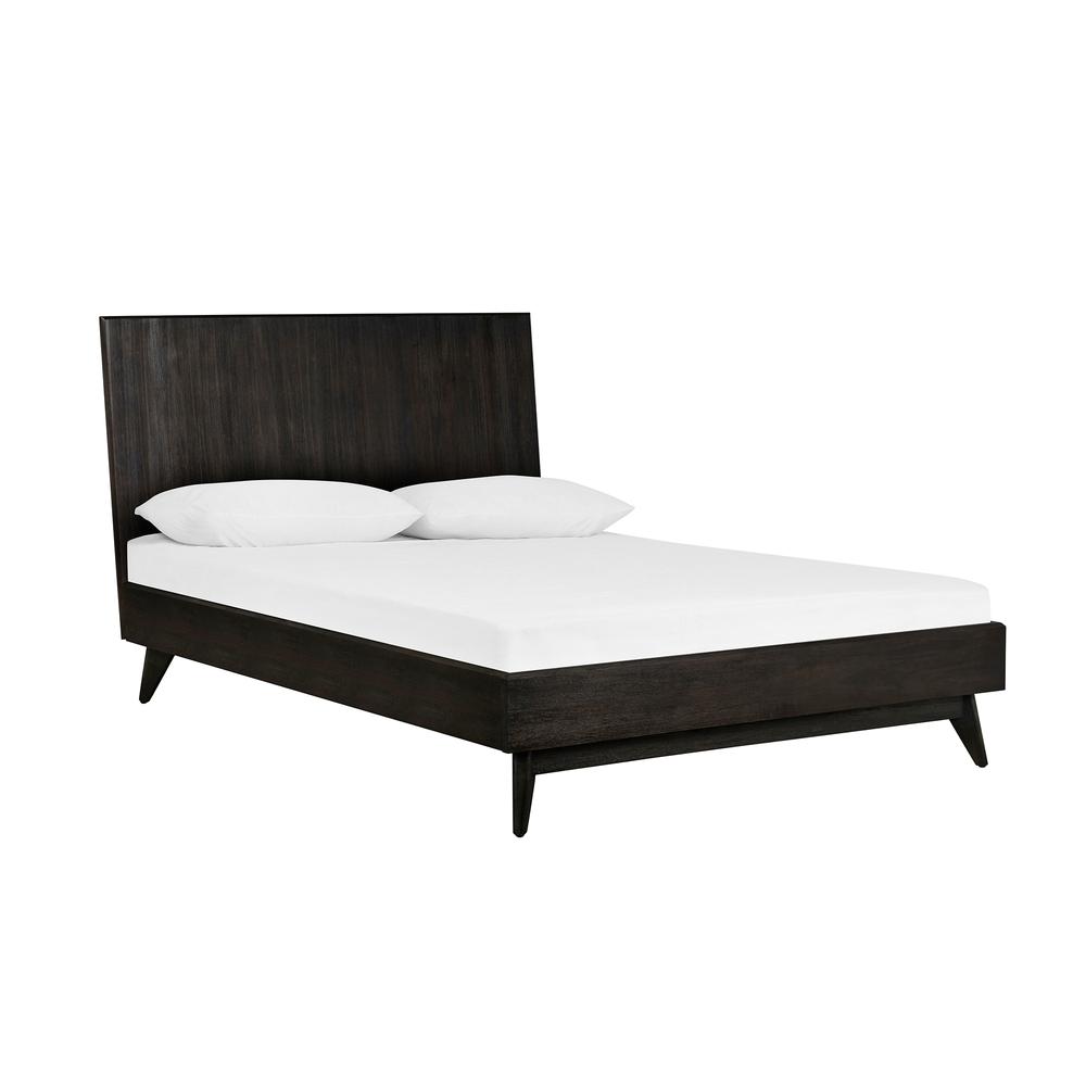 Baly Acacia Mid-Century Platform Queen Bed. Picture 1