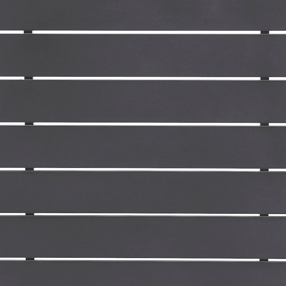 Menorca Outdoor Patio Bar Height Dining Table in Aluminum. Picture 4