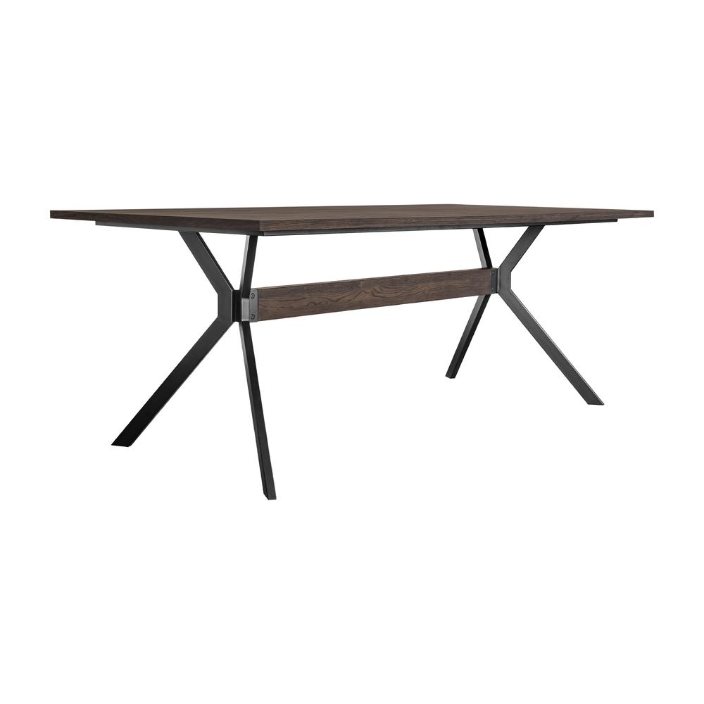 Nevada Rustic 2 piece set with Dining Table and Sideboard in Dark Brown. Picture 4