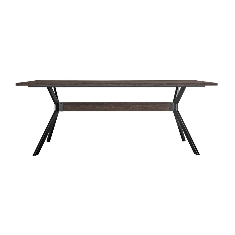 Nevada Rustic 2 piece set with Dining Table and Sideboard in Dark Brown. Picture 5