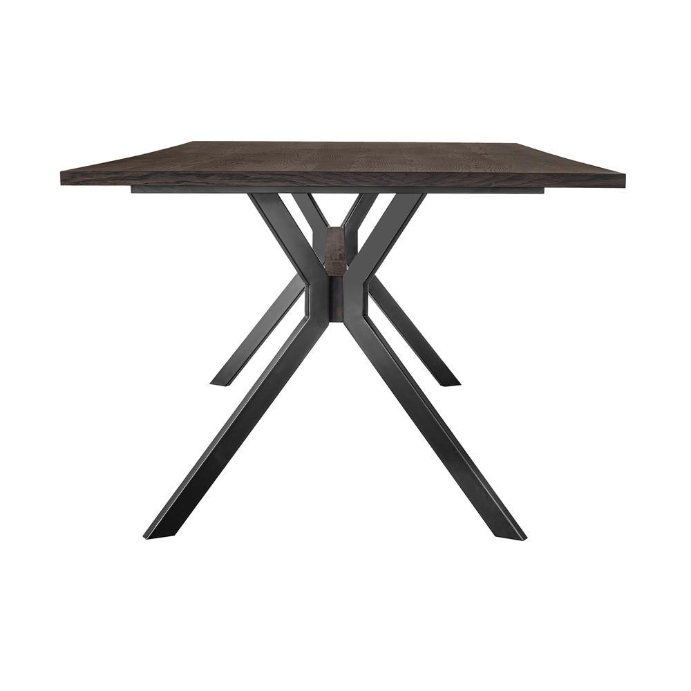 Nevada Rustic 2 piece set with Dining Table and Sideboard in Dark Brown. Picture 6