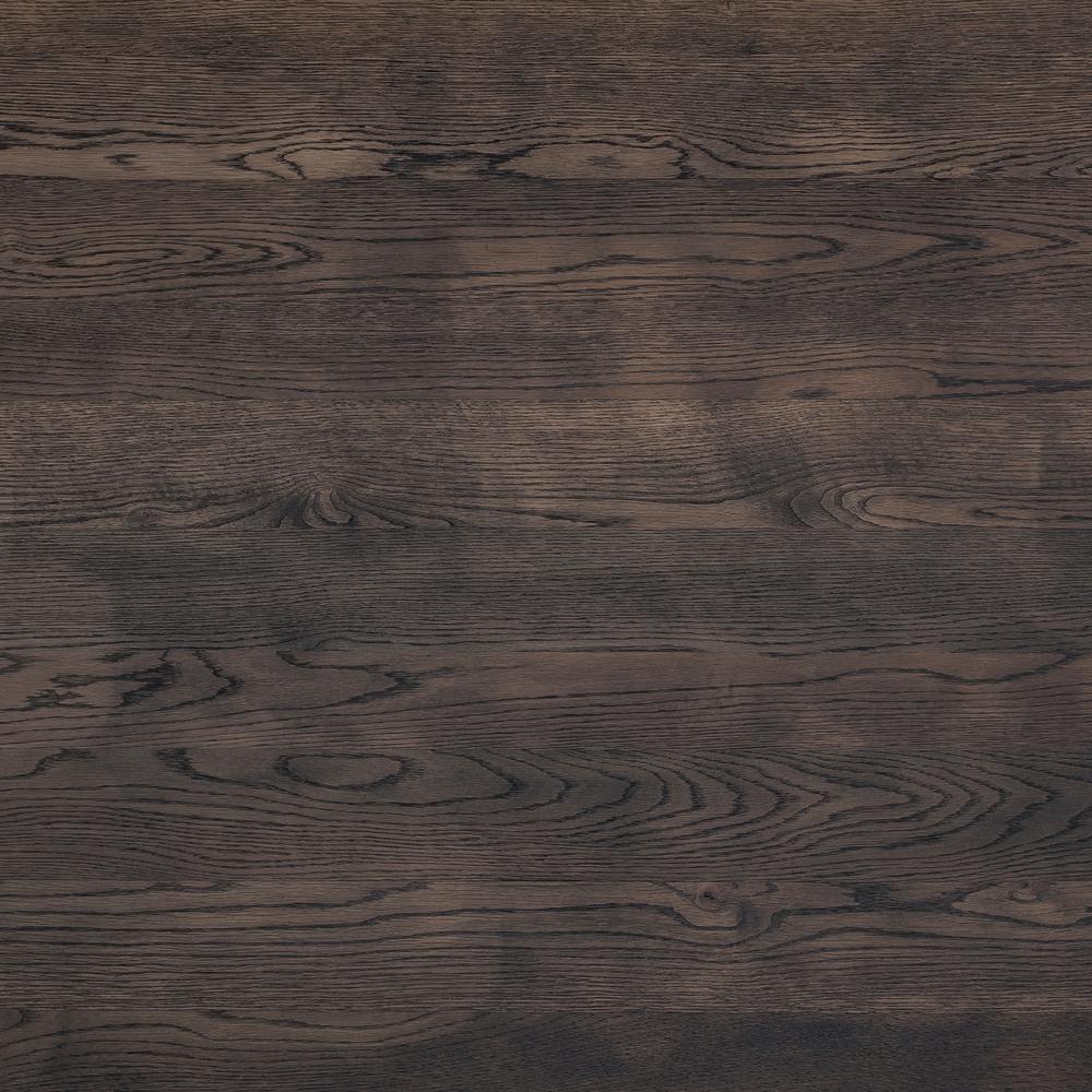Nevada Rustic Oak Wood Trestle Base Dining Table In Dark Brown. Picture 5