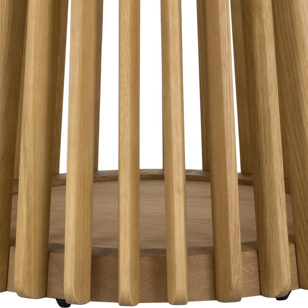 Pasadena 47" Wood Round Dining Table in Natural Oak Finish. Picture 4