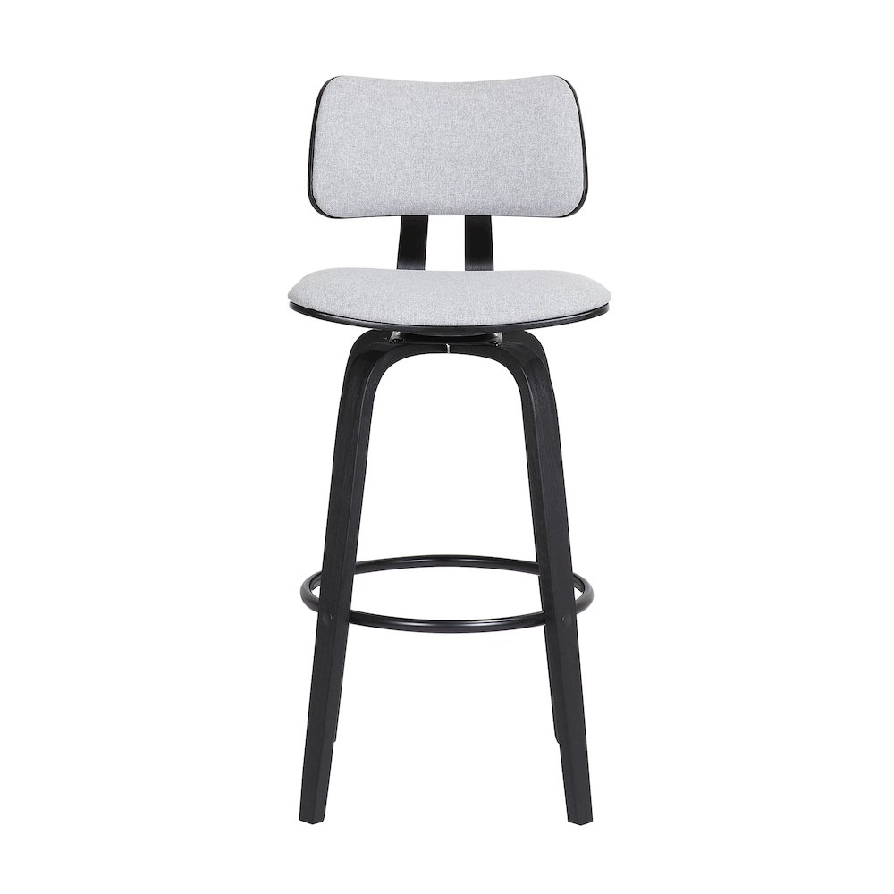 Pico Upholstered Wood Swivel Bar or Counter Stool. Picture 2