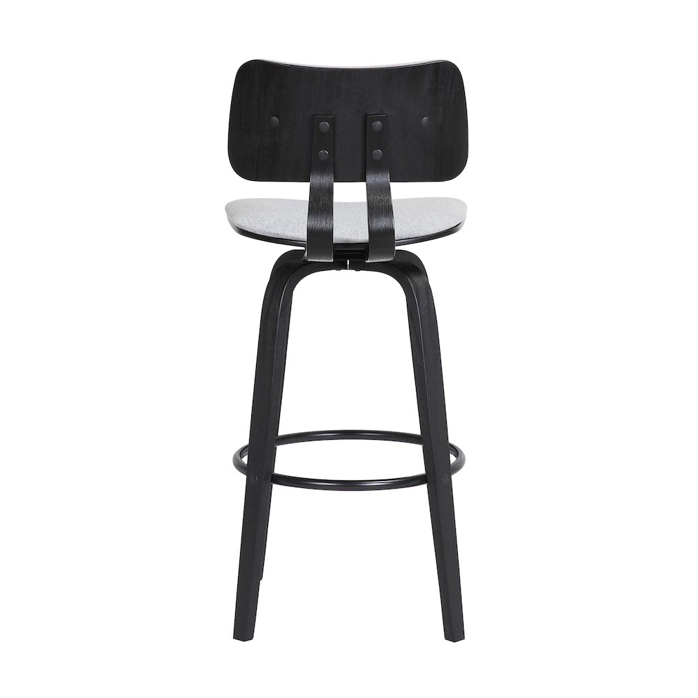 Pico Upholstered Wood Swivel Bar or Counter Stool. Picture 5