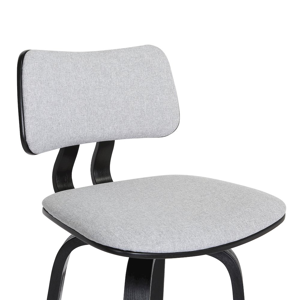 Pico Upholstered Wood Swivel Bar or Counter Stool. Picture 6
