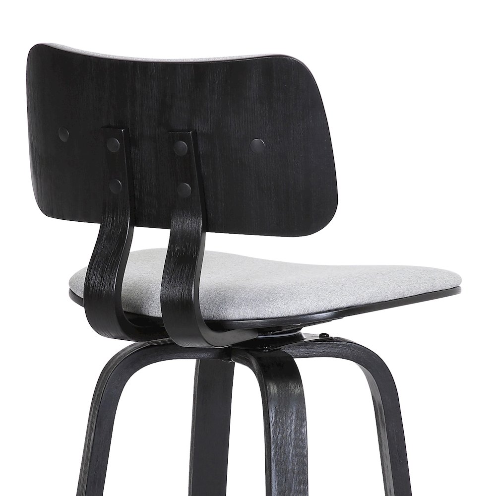 Pico Upholstered Wood Swivel Bar or Counter Stool. Picture 7