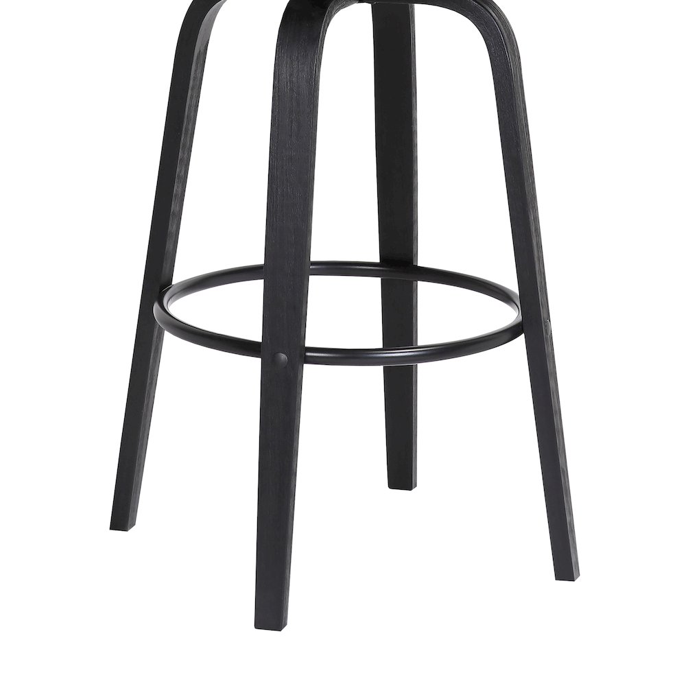 Pico Upholstered Wood Swivel Bar or Counter Stool. Picture 8