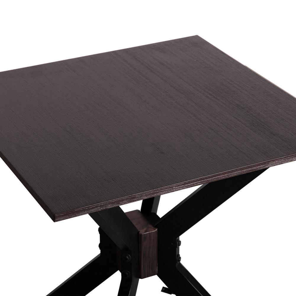 Pirate Acacia Modern End Table, Coffee Bean Brush. Picture 2