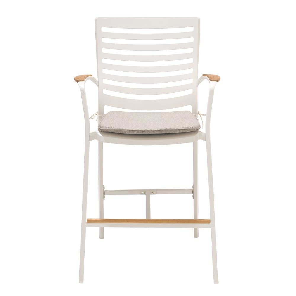 Bar Stool – Outdoor Bar Stools with Teak Accents and Bar Height Chairs. Picture 5