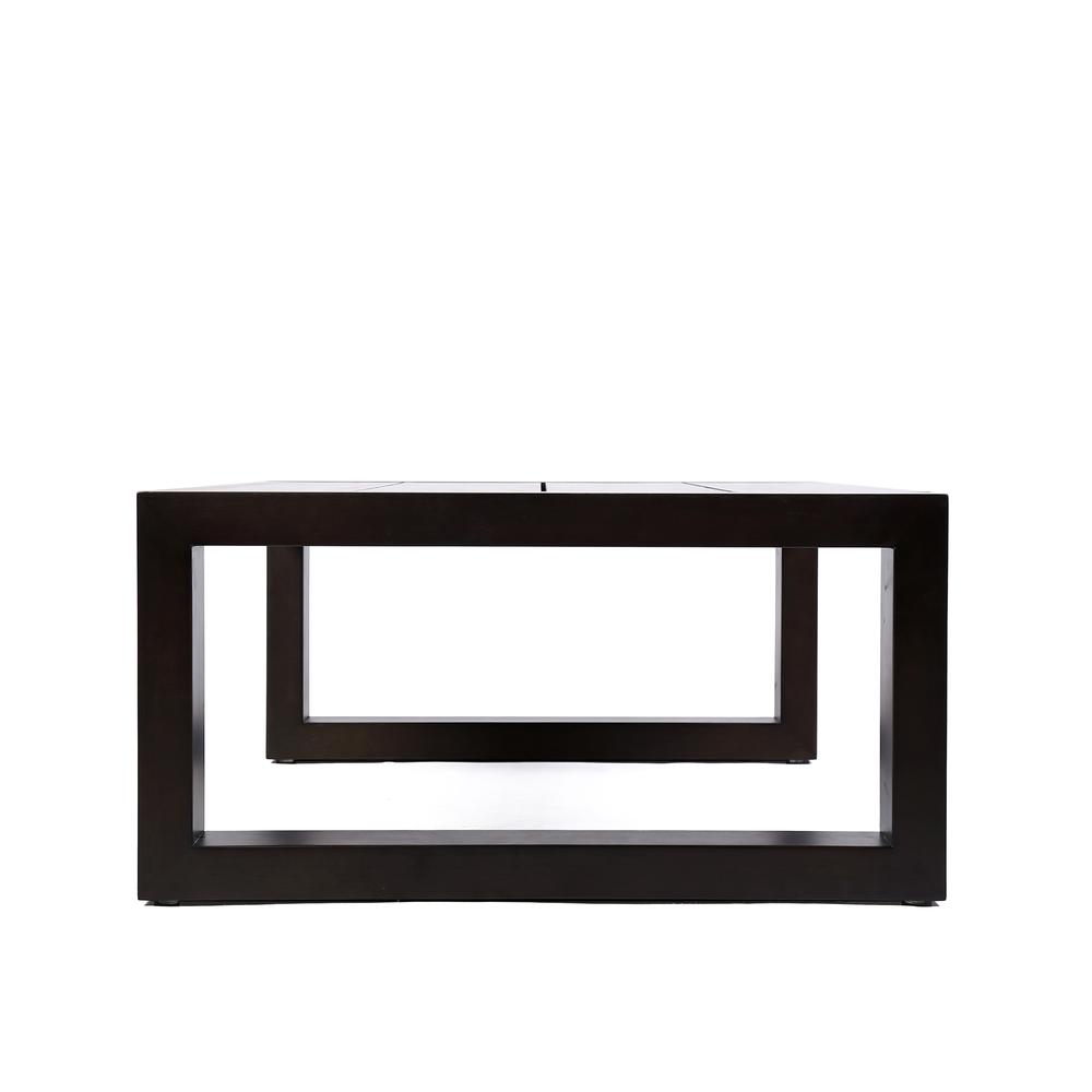 Paradise Outdoor Dark Eucalyptus Wood Coffee Table. Picture 3
