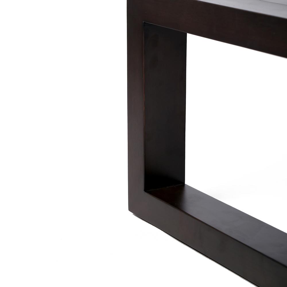 Paradise Outdoor Dark Eucalyptus Wood Coffee Table. Picture 4