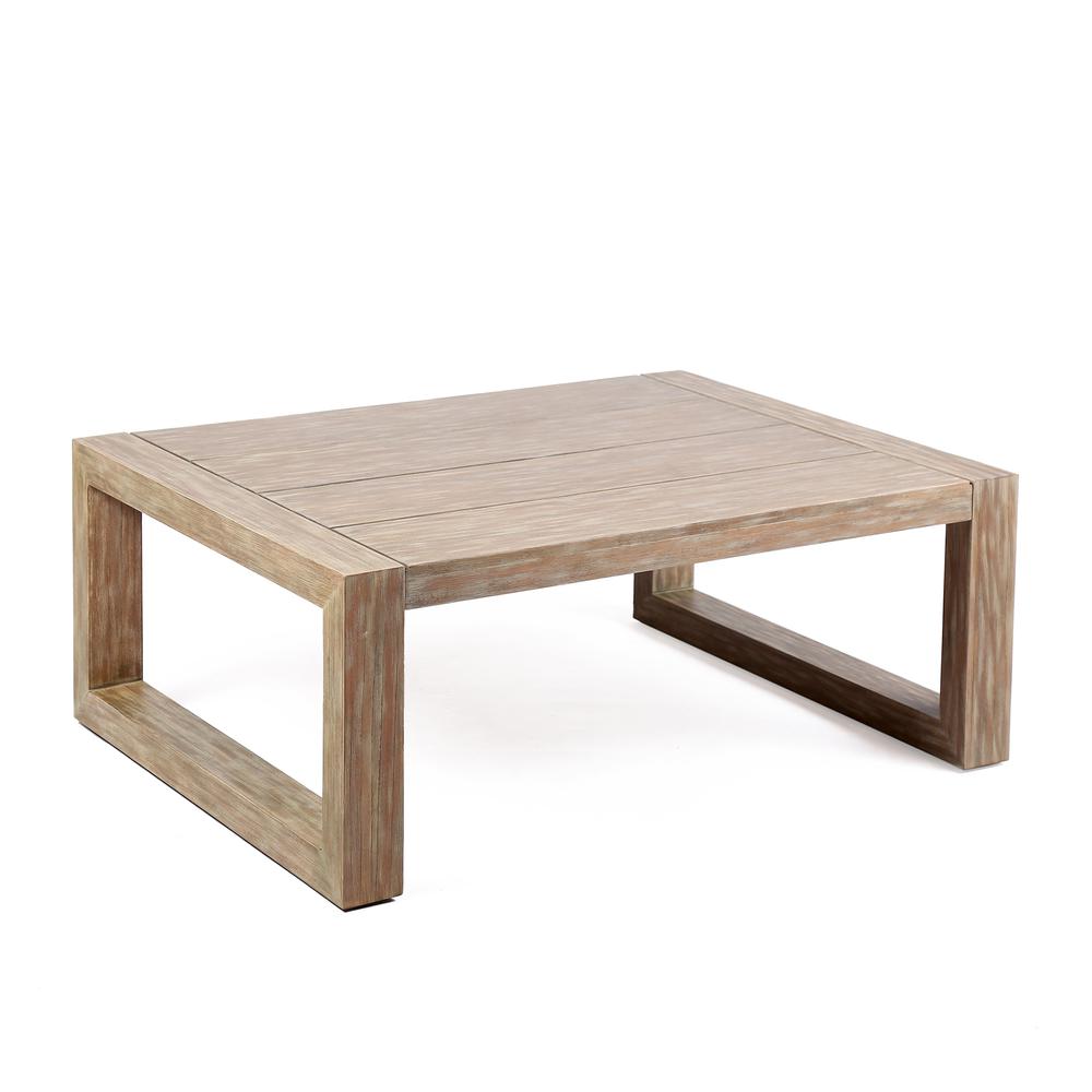 Paradise Outdoor Light Eucalyptus Wood Coffee Table. Picture 1
