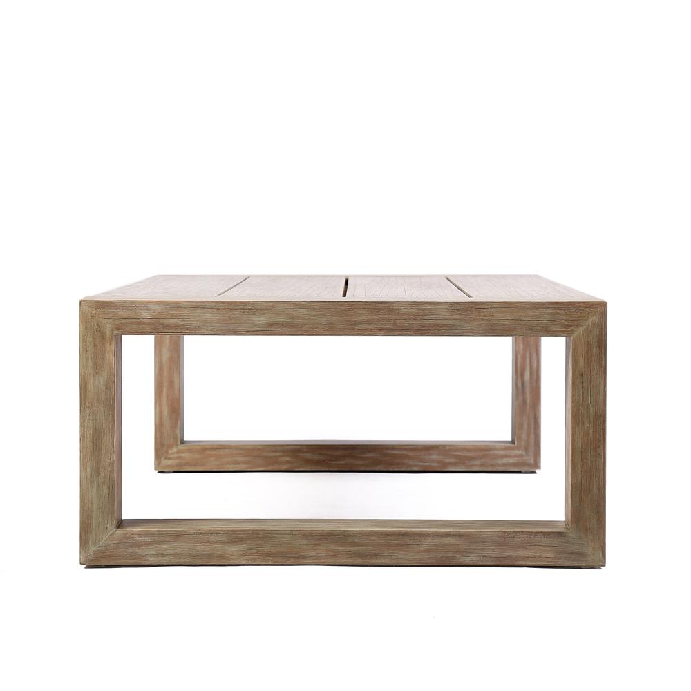Paradise Outdoor Light Eucalyptus Wood Coffee Table. Picture 3