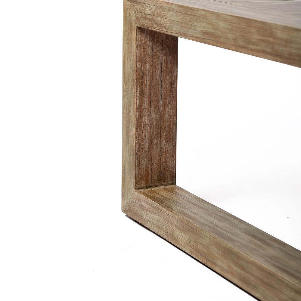 Paradise Outdoor Light Eucalyptus Wood Coffee Table. Picture 4