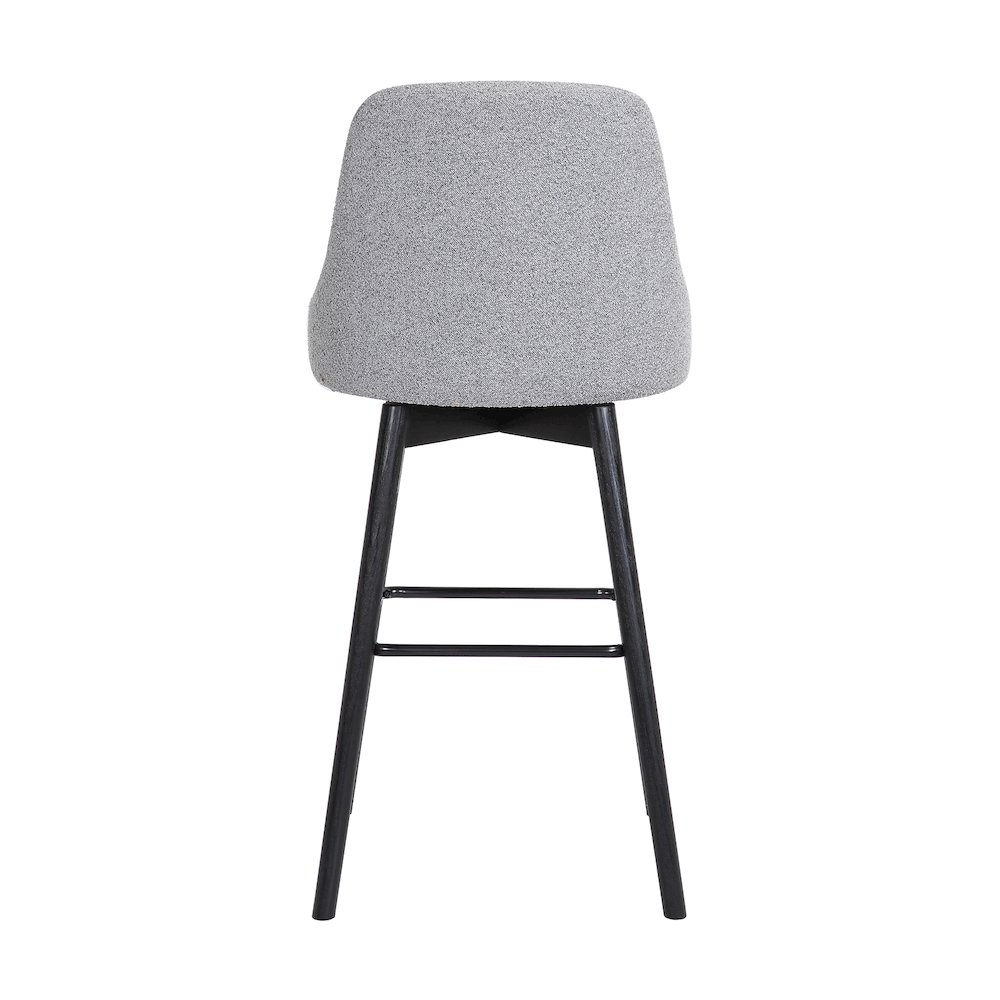 Sicily Upholstered Wood Swivel Bar or Counter Stool. Picture 5