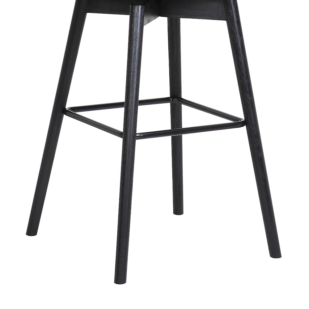 Sicily Upholstered Wood Swivel Bar or Counter Stool. Picture 8