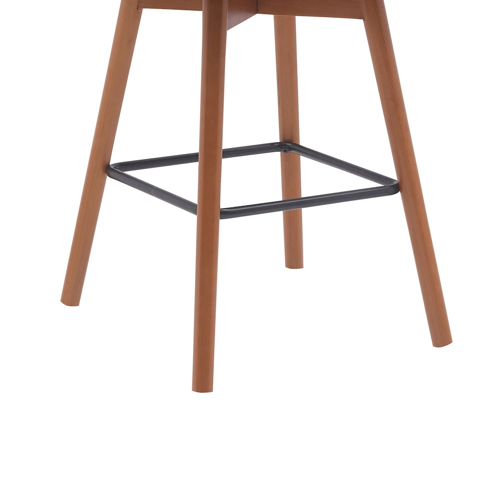 Sicily Upholstered Wood Swivel Bar or Counter Stool. Picture 6