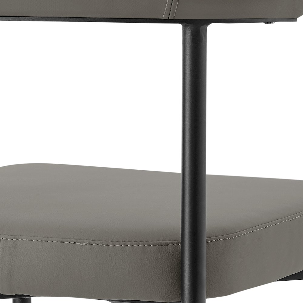 Shannon Dining Chair with Matte Black Iron. Picture 8