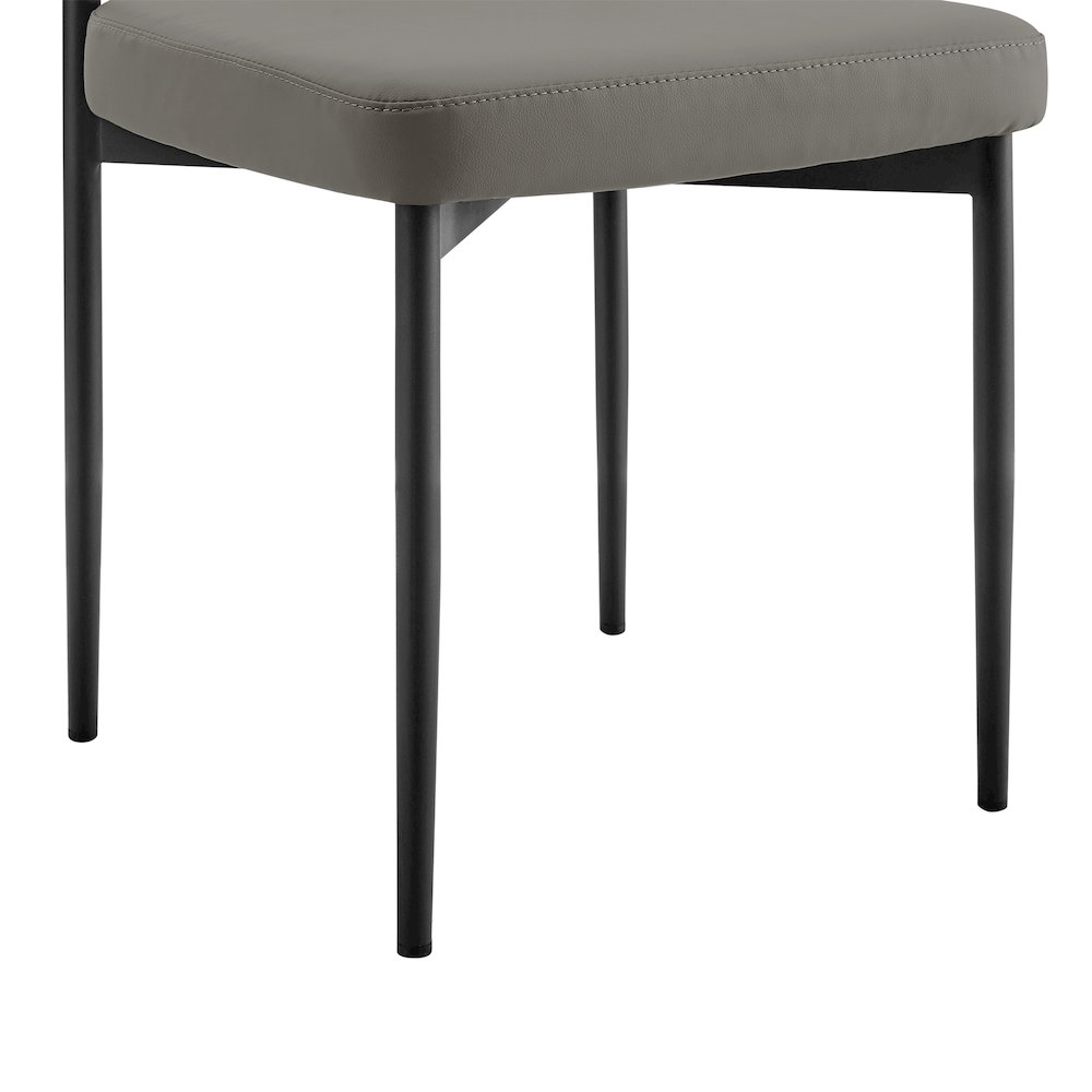 Shannon Dining Chair with Matte Black Iron. Picture 9