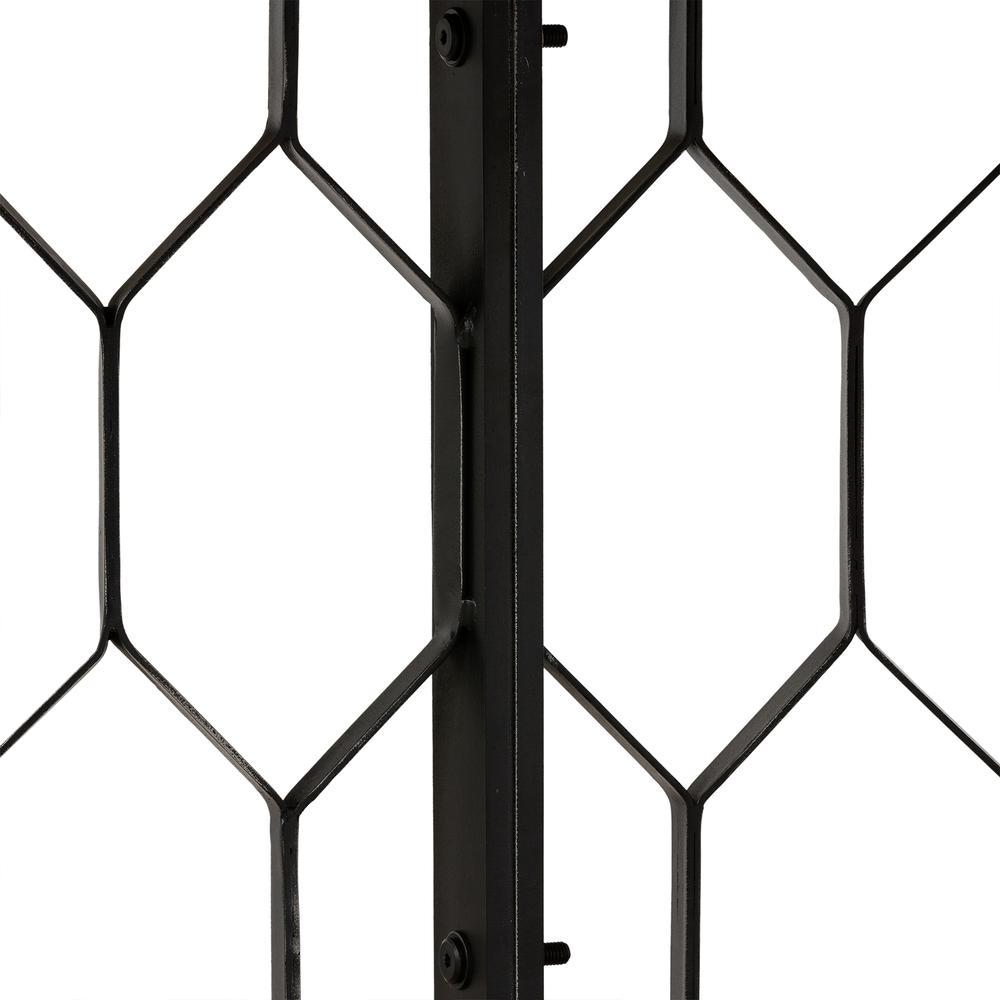 Solange Concrete and Black Metal Rectangular Dining Table. Picture 6